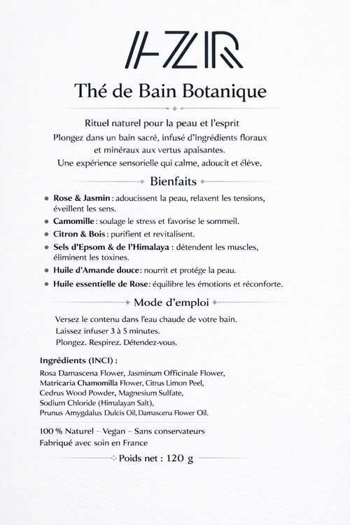Thé de Bain Botanique - Rituel Sacré